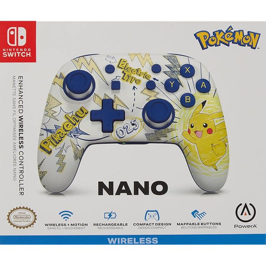 PowerA NSW Nano Enhanced Wireless Controller - Pokémon: Pikachu School Days