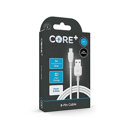 CORE+ 8-Pin Cable 1m White 3A/15W